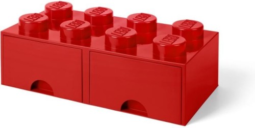 LEGO Brick 8 opberglade - rood