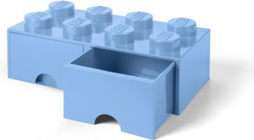 LEGO Brick 8 opberglade - light royal blue