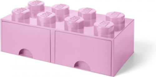 LEGO Brick 8 opberglade - light purple