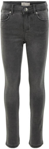 KIDS Only skinny jeans Royal met biologisch katoen grijs stonewashed