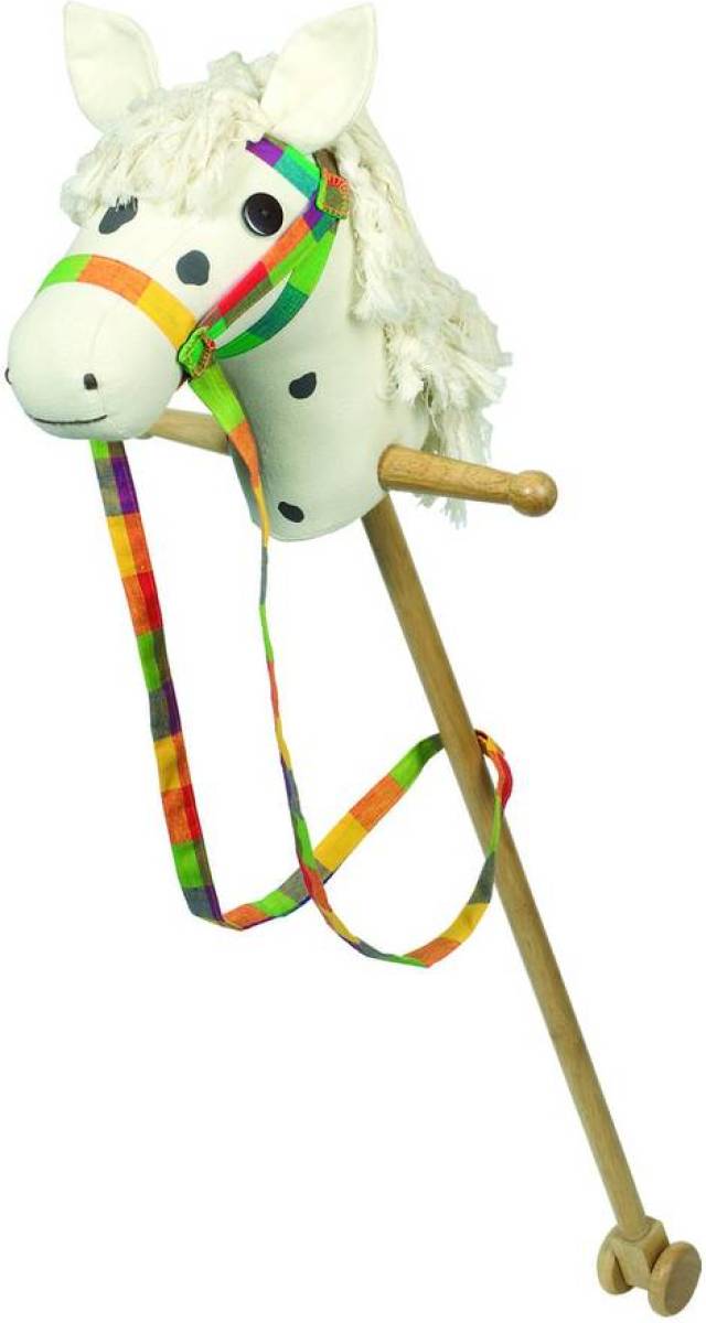Goki Stokpaard 95cm Schimmel