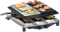 - Steba RC4PlusDeluxe - Steengrill - Gourmet - Teppanyaki grill - 8 personen - Chroom