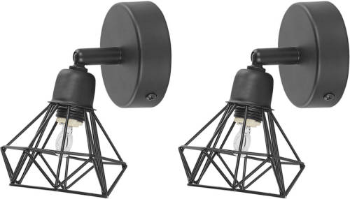 Beliani Erma Muurlamp Metaal 16 X 10 Cm