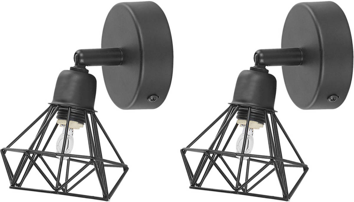 Beliani Erma Muurlamp Metaal 16 X 10 Cm