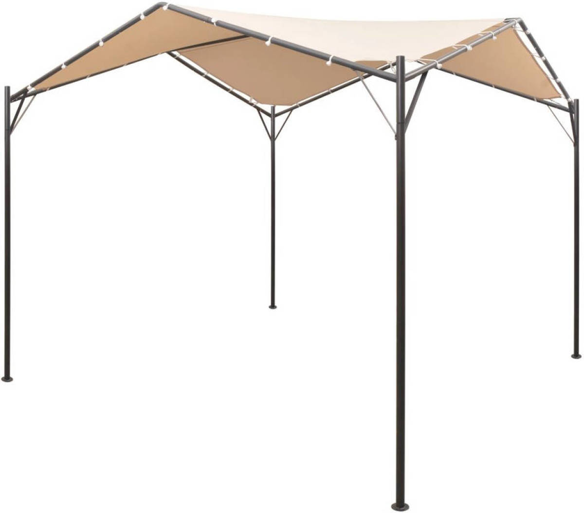 VidaXL Prieel 4x4 m staal beige