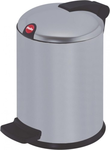 Hailo Design pedaalemmer - maat S - 4 liter - zilver