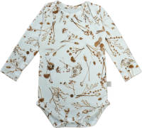 Yumi Baby romper Garlande off white/lichtbruin