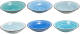 Easyline Diepe Borden Ocean Blue Ø 21 cm - 6 Stuks