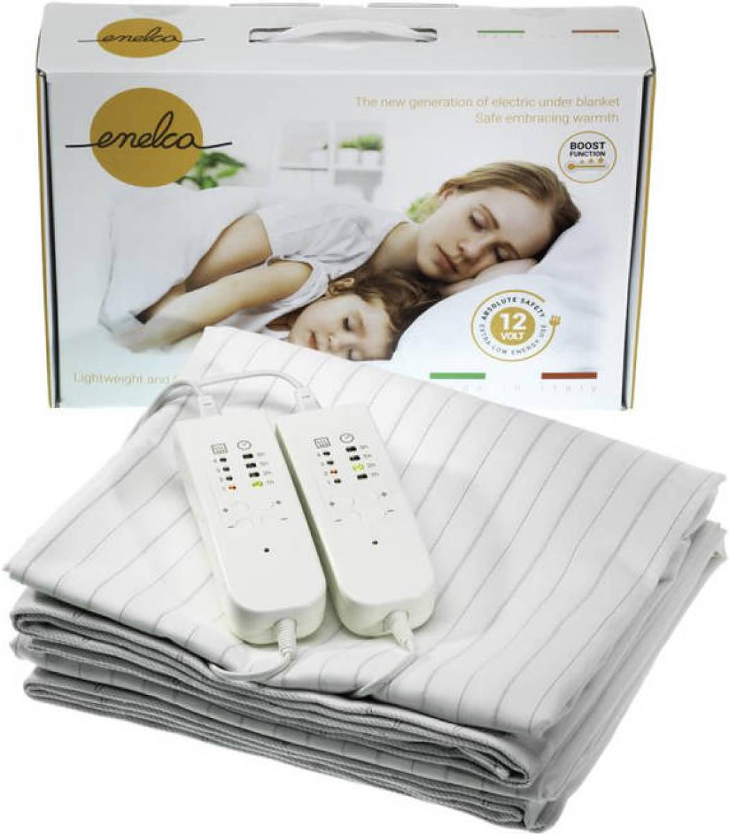 Enelca 80046 - Elektrische onderdeken - 12V - 140x190cm - 2 persoons