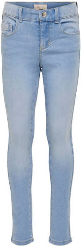 KIDS Only skinny jeans Royal met biologisch katoen light denim