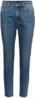 VERO MODA high waist straight fit jeans VMBRENDA medium blue denim