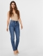 VERO MODA high waist straight fit jeans VMBRENDA medium blue denim