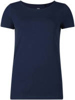 WE Fashion T-shirt met biologisch katoen donkerblauw