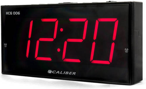 Caliber Wekker Met Groot Display - Zwart (HCG006)