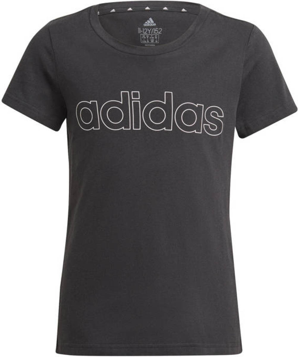 adidas Performance sport T-shirt zwart/wit