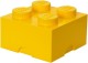 LEGO Brick 4 opbergbox - geel
