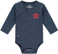 Vingino romper Pelle met overslag en printopdruk donkerblauw