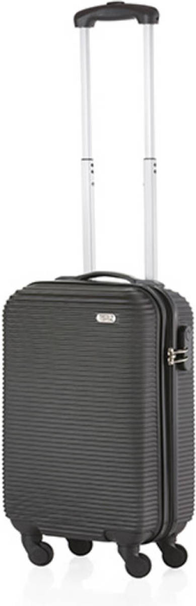TravelZ - Horizon - Handbagagekoffer 54cm - ABS Trolley met gevoerde binnenkant - Zwart