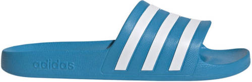 adidas Performance Adilette Aqua badslippers blauw/wit