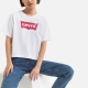 Levi's Kids T-shirt Light Bright met logo wit