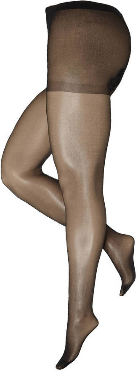 Leg Avenue Plus Size panty met open kruis 20 denier zwart