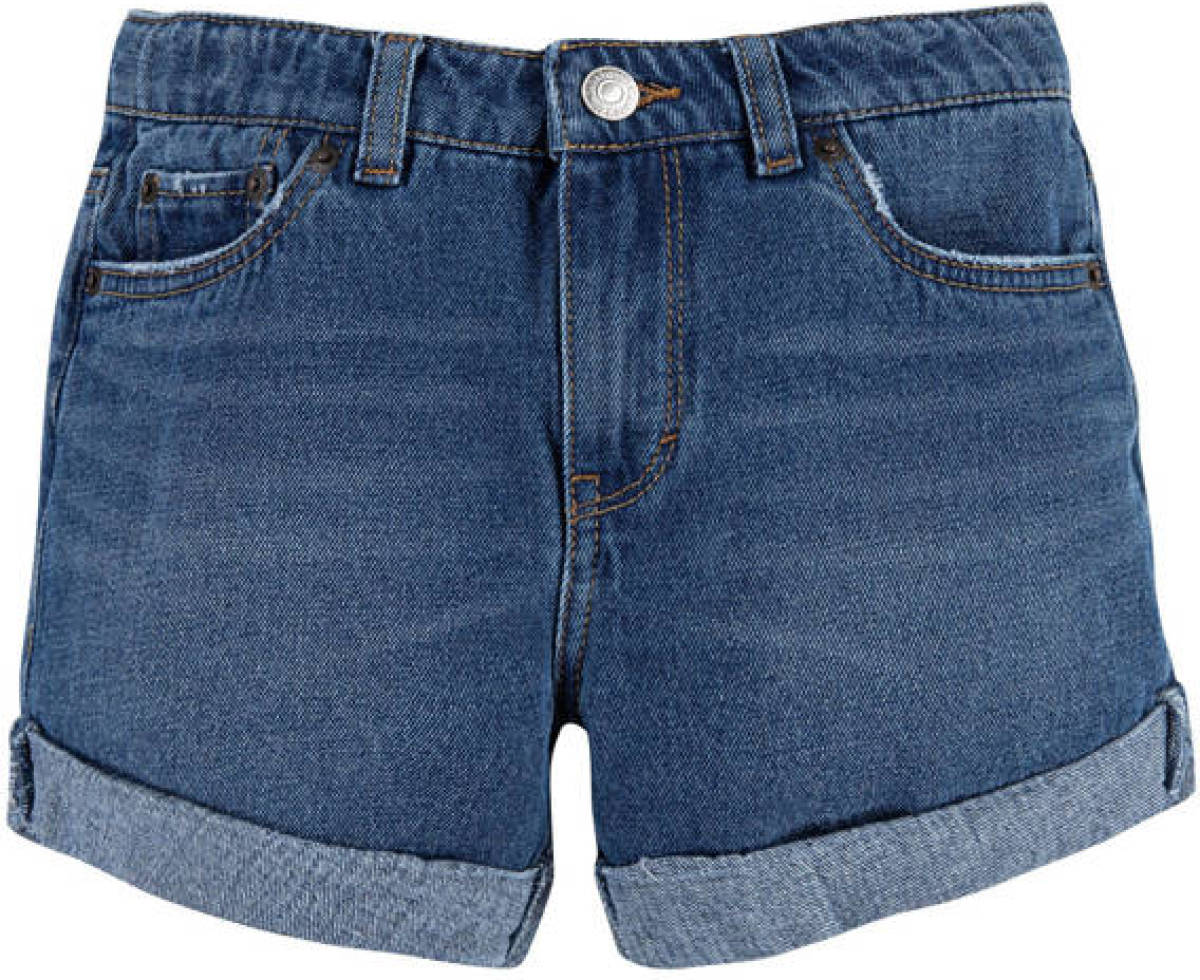 Levi's Kids Girlfriend shorty loose fit jeans short eviema3