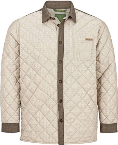 Charles Colby outdooroverhemd DUKE FREDERIK Plus Size bruin