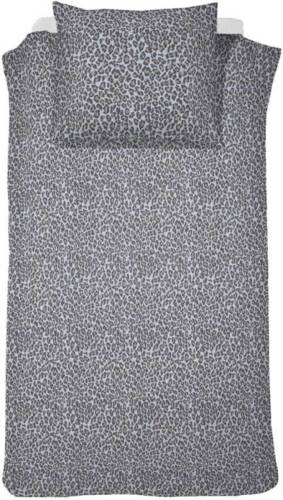 Damai Roarr dekbedovertrek - 100% katoen - 1-persoons (140x200/220 cm + 1 sloop) - 1 stuk (60x70 cm) - Grijs