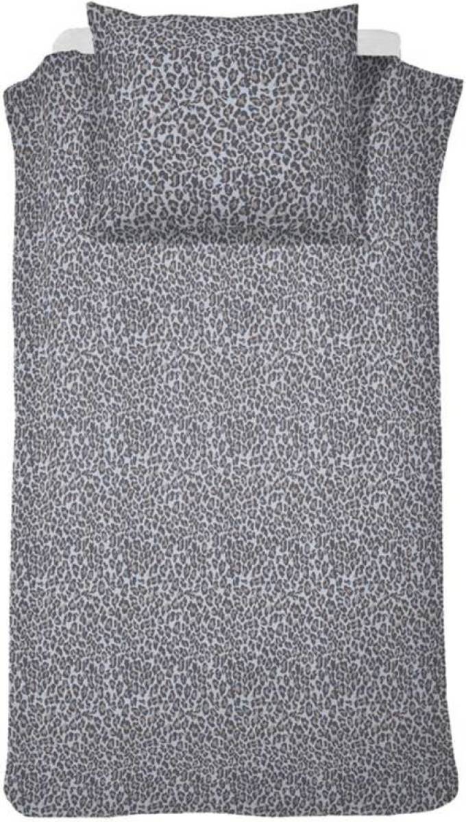 Damai Roarr dekbedovertrek - 100% katoen - 1-persoons (140x200/220 cm + 1 sloop) - 1 stuk (60x70 cm) - Grijs