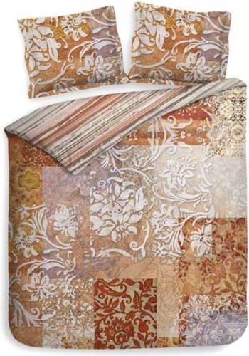 Heckett & Lane dekbedovertrek Orida - Roodwood Bruin - 1-Persoons 140x200/220 cm