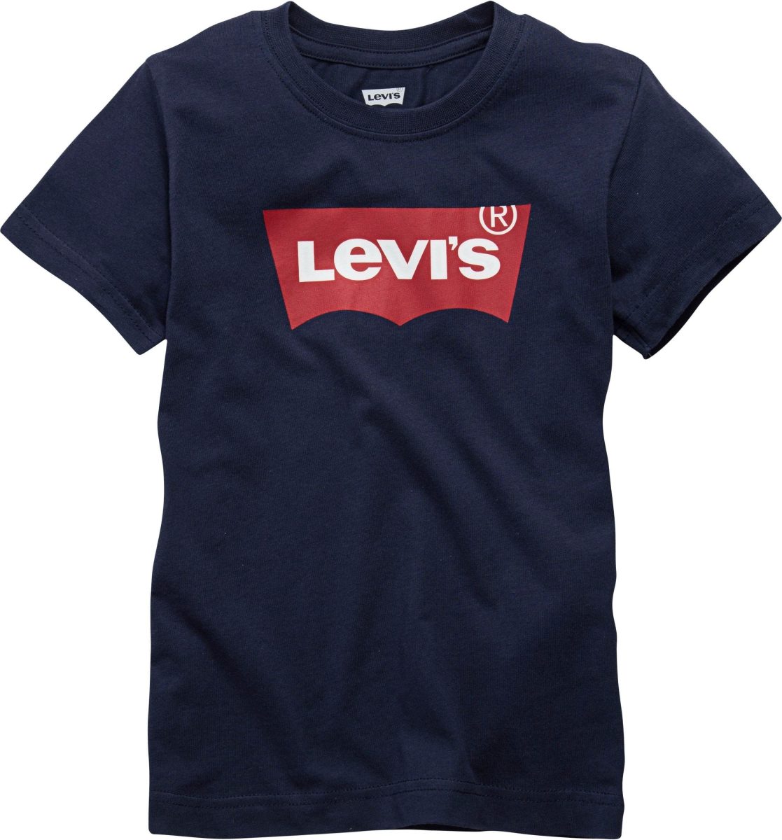 Levi's Kids T-shirt batwing met logo donkerblauw/rood