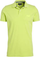 Superdry slim fit polo van biologisch katoen lime