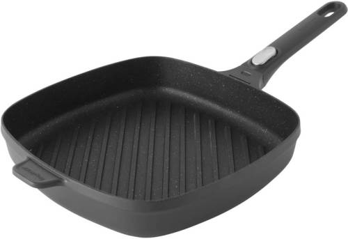 Berghoff Gem Grillpan met afneembaar handvat - zwart - 24 x 24 cm