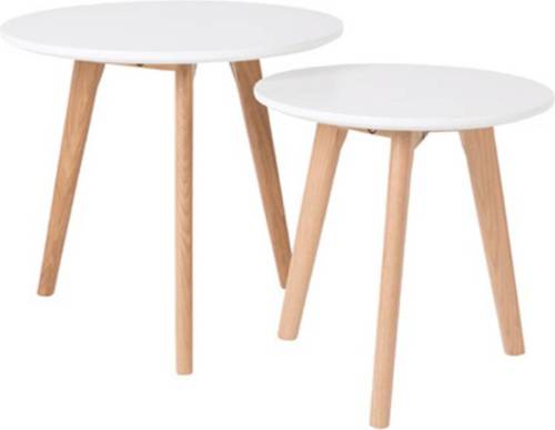 MOOS Vestbjerg - SIDE TABLE BODINE SET OF 2 - wit