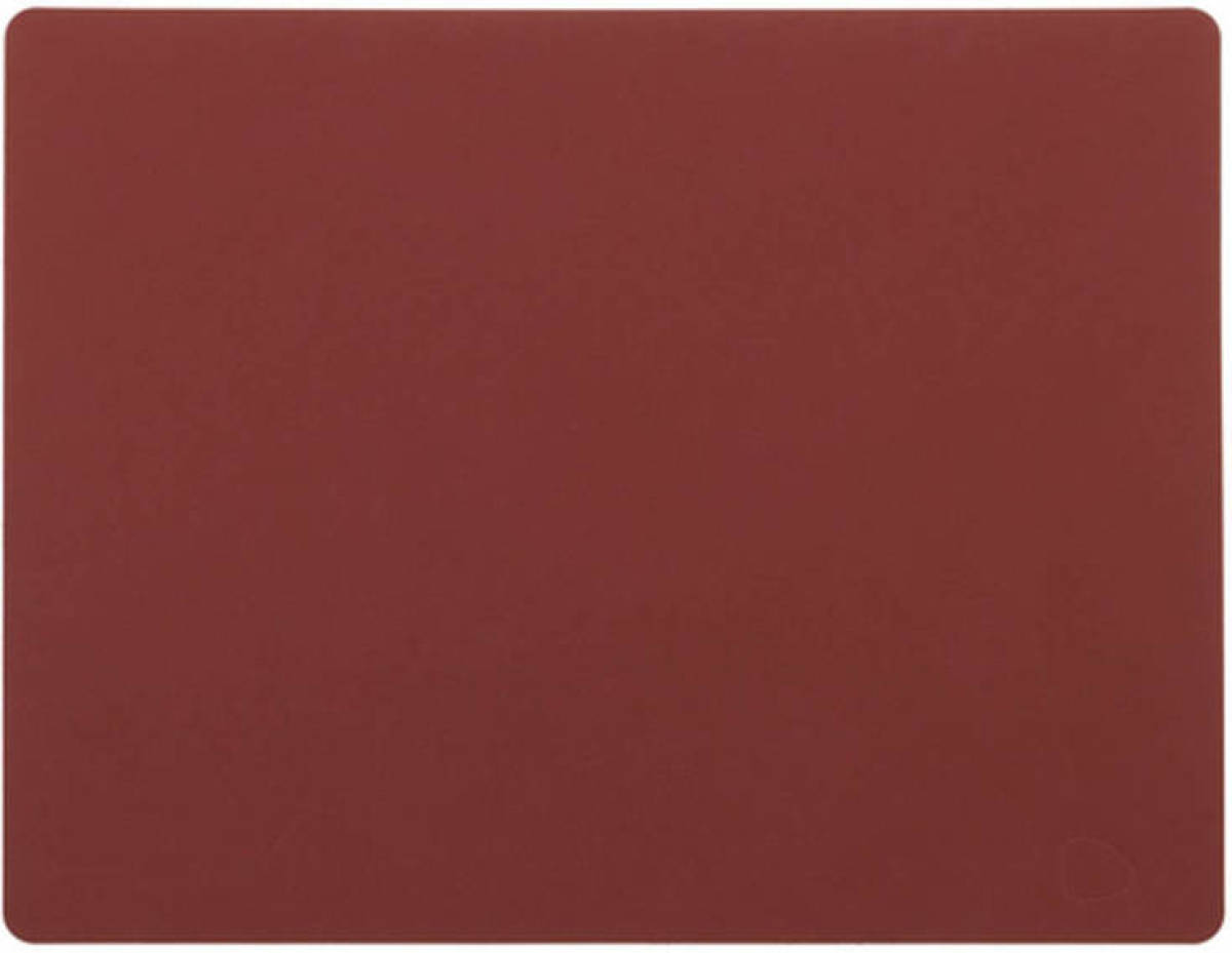 LIND DNA Placemat Leer Nupo Rood