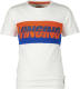 Vingino T-shirt Harco met logo wit/oranje/blauw
