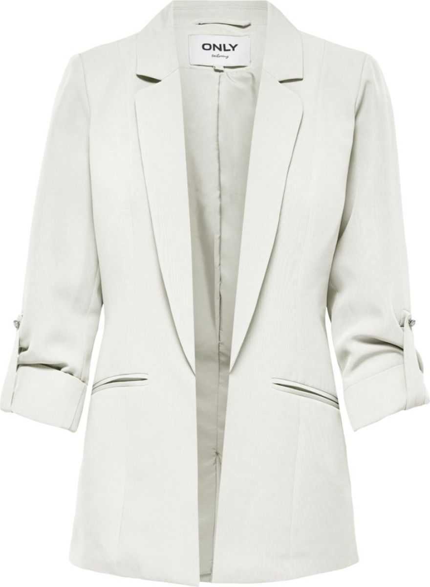 Only 3/4-mouw Blazer Dames White