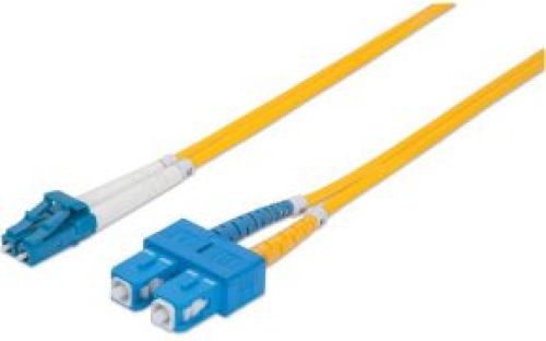 Intellinet 1m, LC/SC 1m LC SC Blauw, Geel