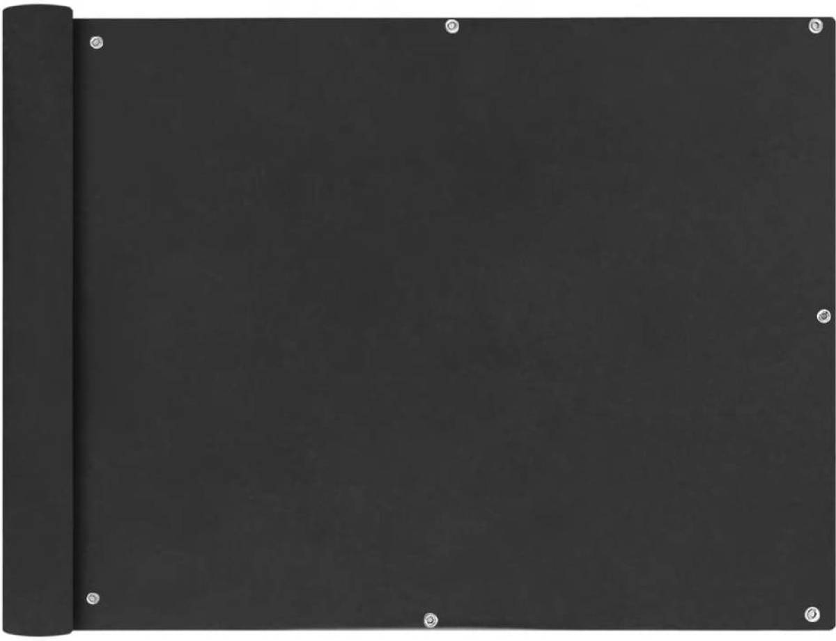 VidaXL Balkonscherm 90x600 cm oxford stof antraciet