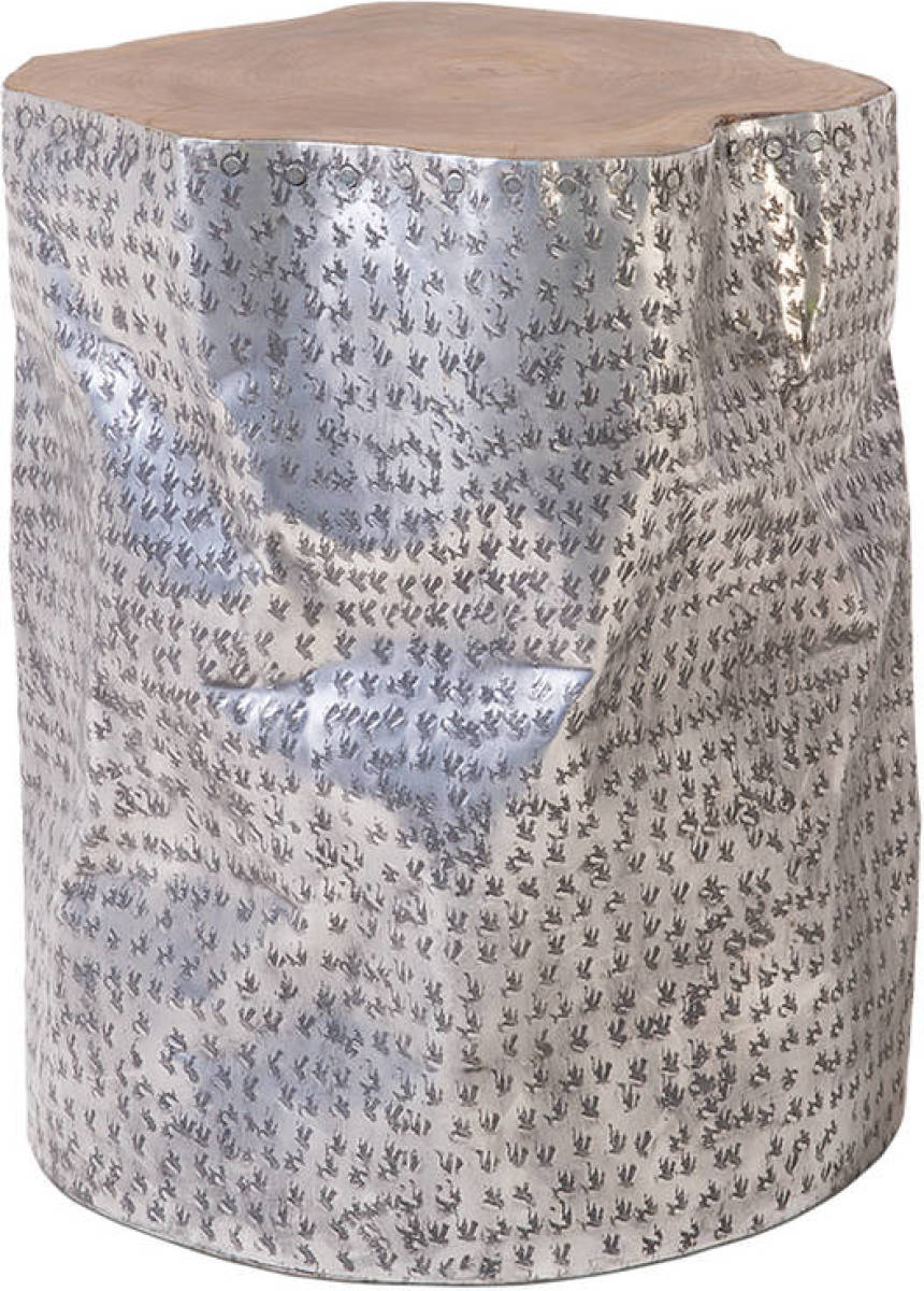 Beliani GORDON Bijzettafel Teakhout 39 x 39 cm