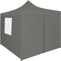VidaXL Vouwtent pop-up met 4 zijwanden 3x3 m antraciet