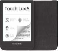 PocketBook Touch Lux 5 Ink Zwart + PocketBook Shell Book Cas