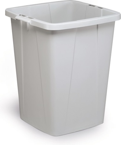 Merkloos Durable afvalbak Durabin 90 liter, grijs