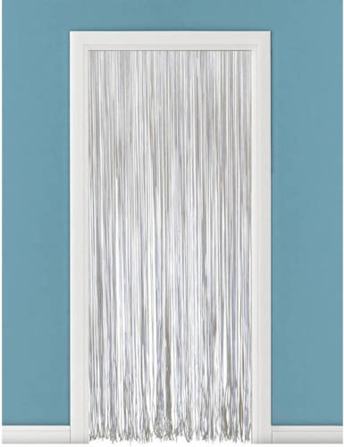Merkloos Deurgordijn pvc spaghetti wit 230 cm - Insectenwerende vliegengordijnen