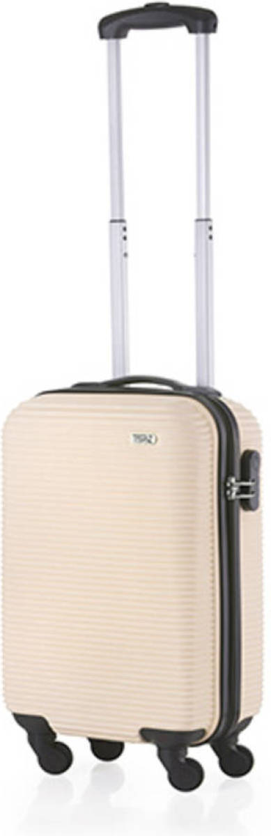 TravelZ - Horizon - Handbagagekoffer 54cm - ABS Trolley met gevoerde binnenkant - Champagne