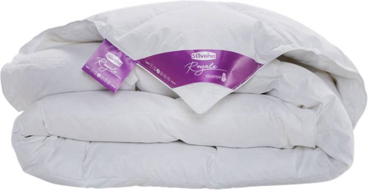 Silvana Royale Colortemp medium-koel donzen dekbed - 1-persoons (140x200 cm) - Enkel