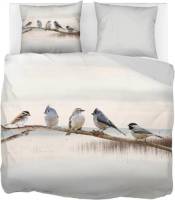Snoozing Lake flanel dekbedovertrek - Lits-jumeaux (240x200/220 cm + 2 slopen) - Flanel - Wit