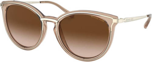 Michael Kors zonnebril Brisbane 0MK1077 goudkleurig/bruin