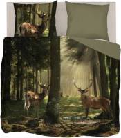 Snoozing Sunrise Forest dekbedovertrek - 2-persoons (200x200/220 cm + 2 slopen) - Katoen - Multi
