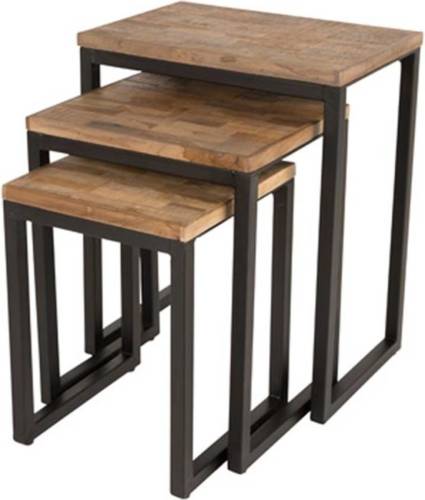 MOOS - SIDE TABLE SURI SET OF 3 - bruin